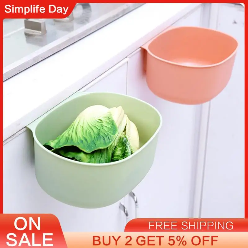 Kitchen Hanging Large Trash Can Household Plastic Thickened Desktop Debris Storage Box Cabinet Door Hanging Storage Bucket