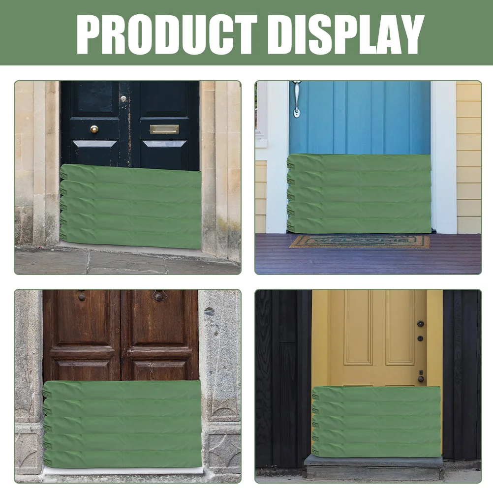 كيس رمل طويل سميك للتحكم في الفيضانات قابل لإعادة الاستخدام لحماية المرآب، أداء عالي الامتصاص لمنع أضرار المياه #4