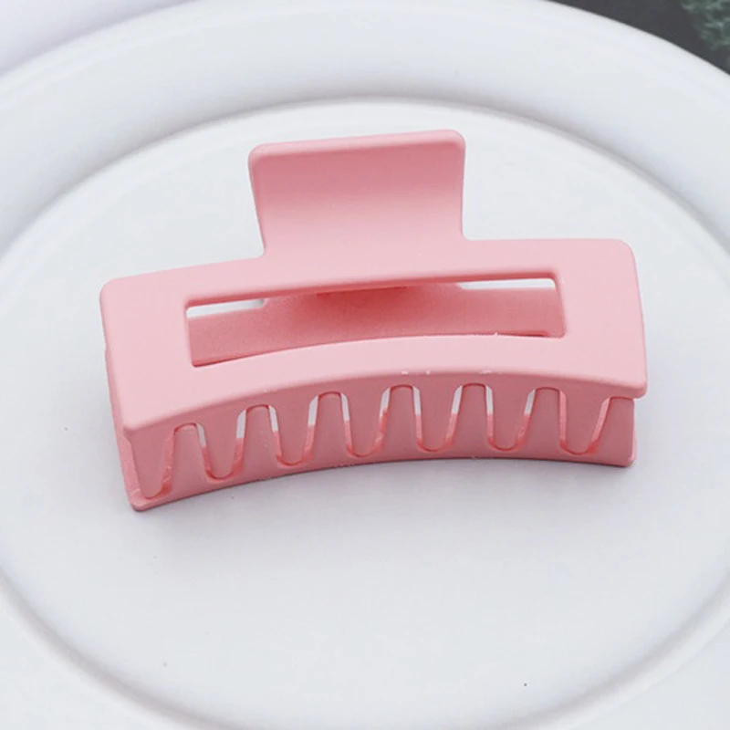 Koreanische Frauen Mädchen Kunststoff Haar Krallen Haar Clips Headwear Große Größe Haarnadel Krabben Haarspange Mode Ornament Haar Zubehör – Detail 7