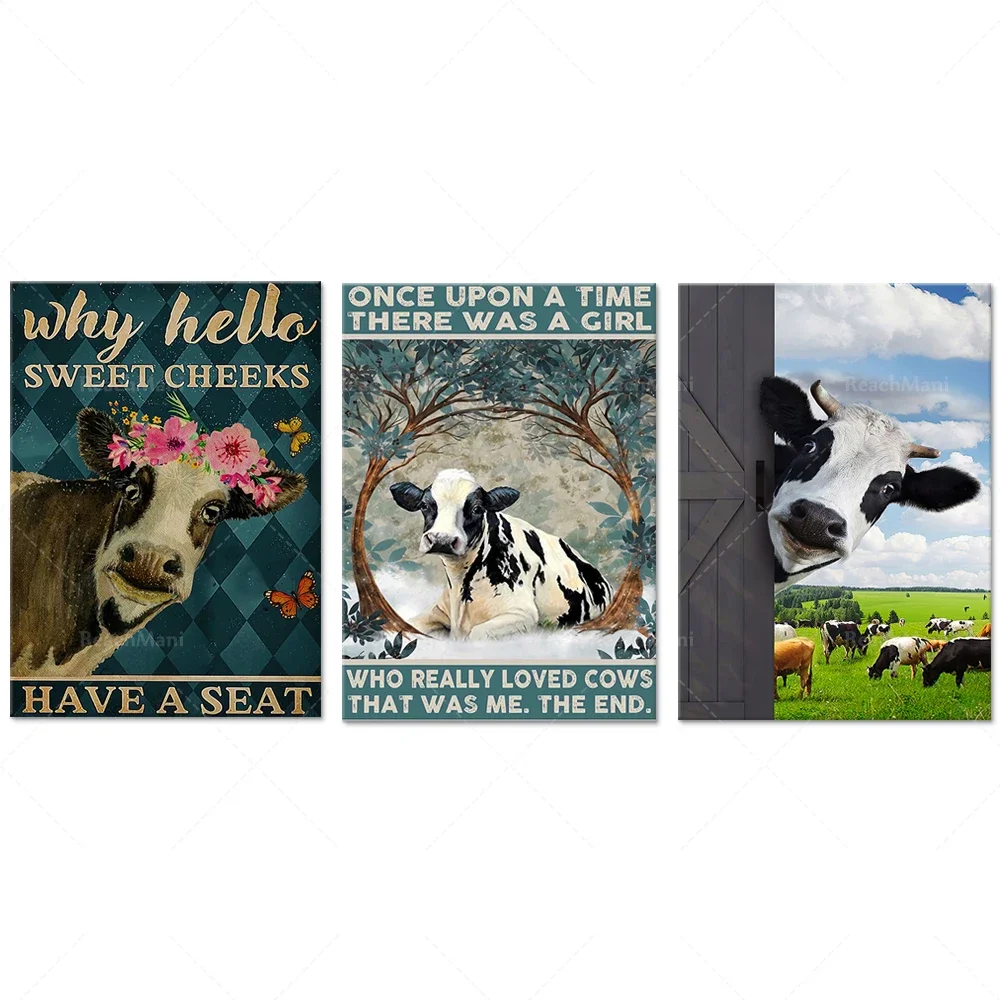 Funny Cow Poster / Cow Poster / Cow Wall Art / Gift For Farmer / Funny Animal Print