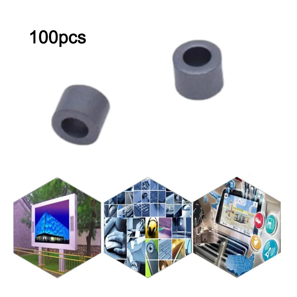 100pcs Hollow Ferrite Bead For Ring Anti-interference Core For EMI Filter Noise Suppression On Radio Computer Power Cord Cable