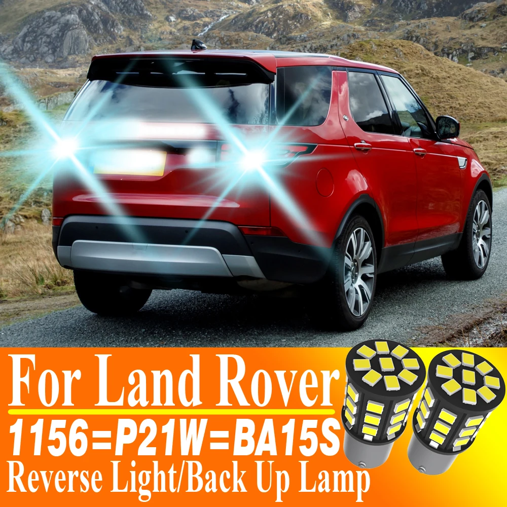 2pcs P21W LED Reverse Light Backup Lamp Bulb for Land Rover Defender Discovery LR2 LR3 LR4 Freelander Range Rover Sport - Pack o
