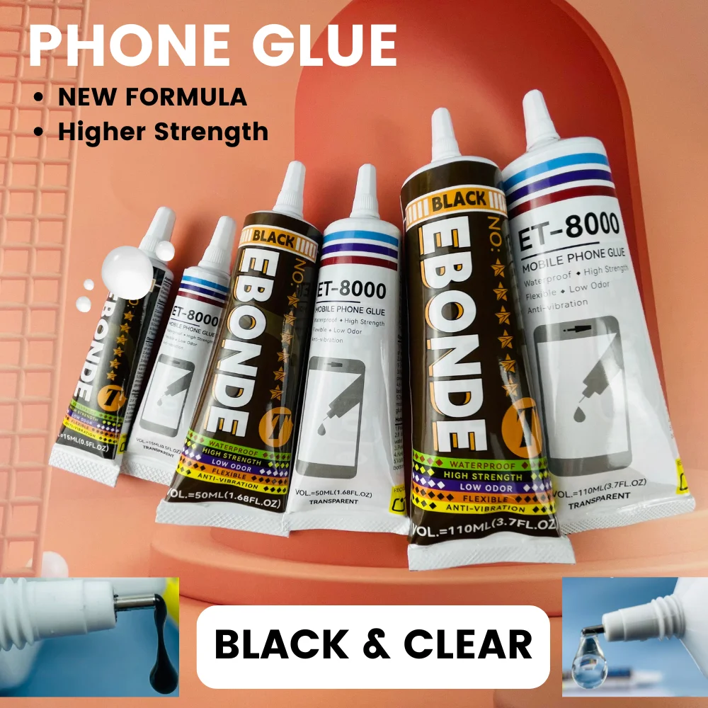 Strong T8000 Adhesive Fix Phone Battery Back Glass Repair Jewelry Craft Electronics Component T-8000 Clear Multi-Purpose Glue