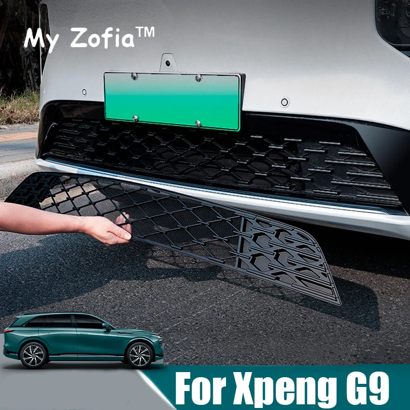 

For Xpeng XiaoPeng G9 2023 2024 2025 Car Front Face Insect Net Fit Modified Front Grille Integrated Dust Protection Accessorie