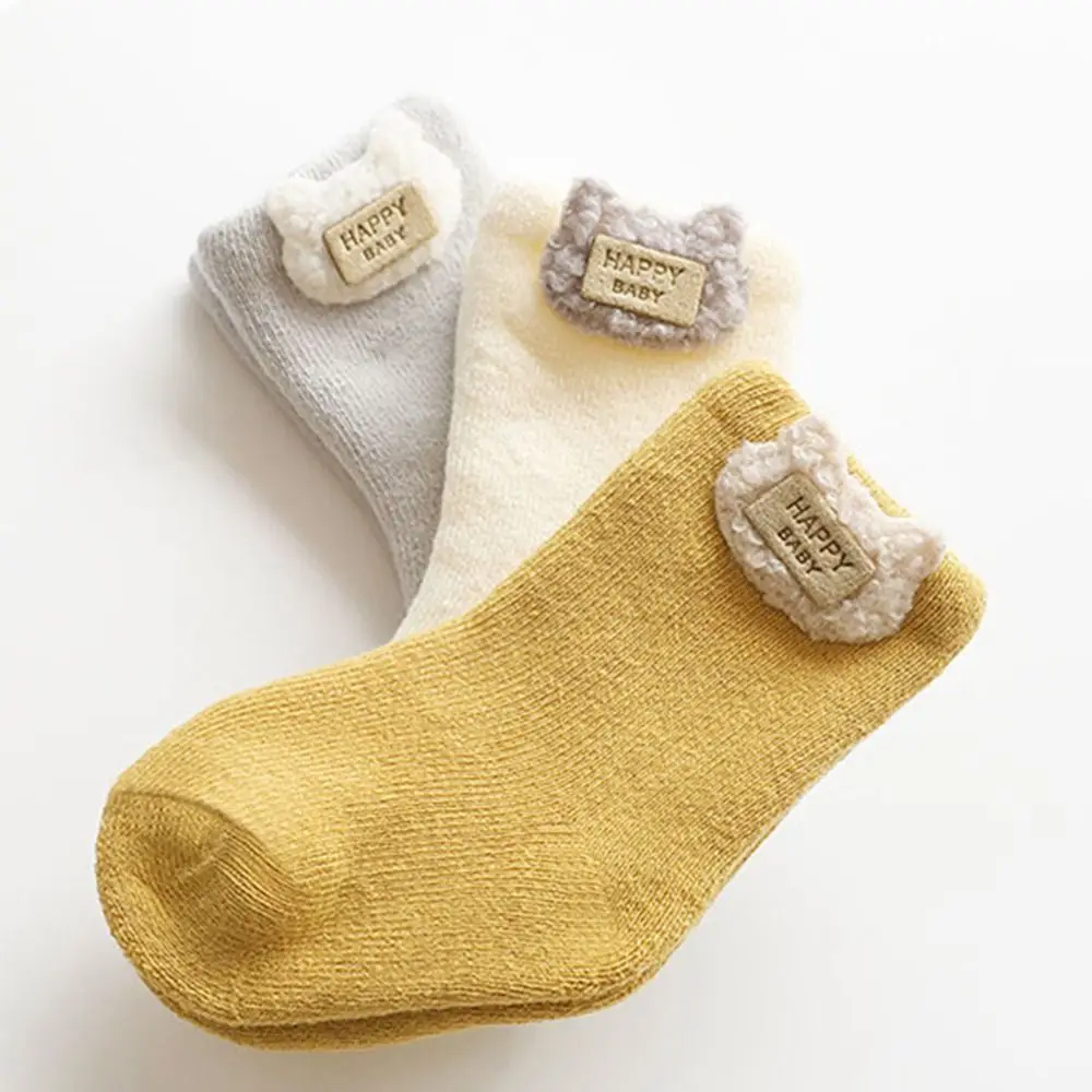 New Cotton Baby Warm Socks Thickened Soft Infant Socks Warm Winter Floor Socks Winter Warmth