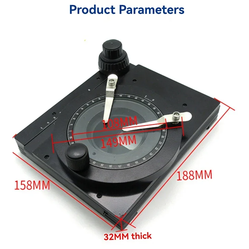 Accesorios de plataforma móvil de precisión para microscopio.