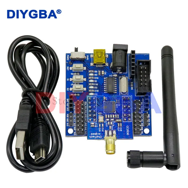 CC2530 Zigbee Module UART Wireless Core Board + Sensor Node Baseboard Development Board CC2530F256 Serial Port Wireless 2.4GHz