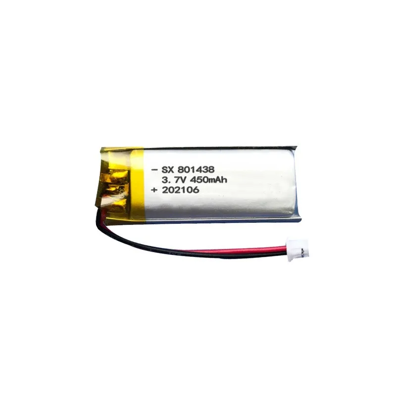 buy more will cheap 801438-400mAh 3.7V Polymer Lithium Battery Bluetooth Headphone Positioning Shoes Dog Trainer Source Factory