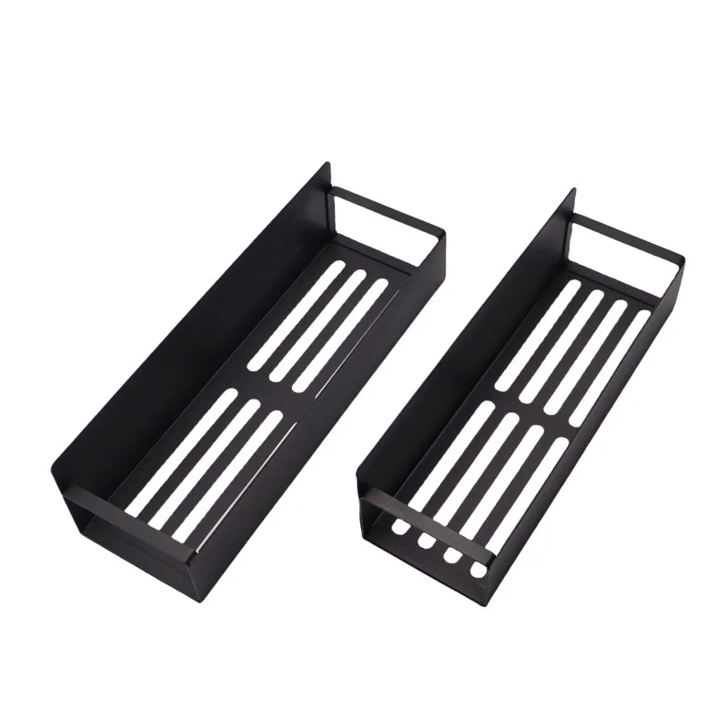 رف تخزين مغناطيسي للثلاجة، رف توابل المطبخ المنقولة وغير المثقوبة، رف جانبي للتخزين المغناطيسي