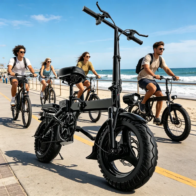 14 Inch 500W Urban Electric Bike for Fashion Riders, UL2849 Safety Certified, 45° Strong Hill Climbing, Crafted by Leading Manufacturer image 3