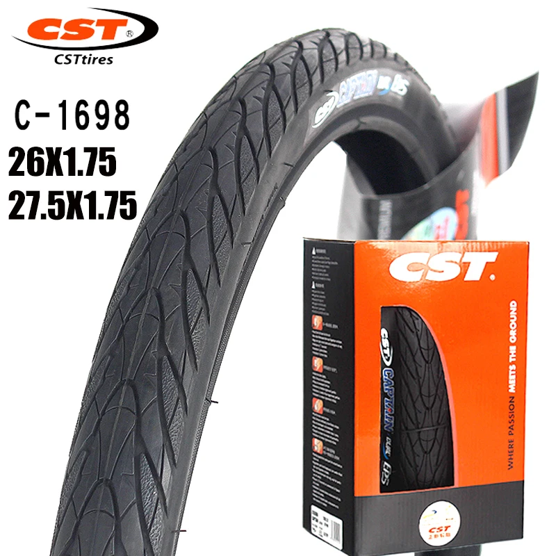 CST Tire 26X1.75 27.5X1.75 C-1698 60tpi Mountain Bike Tire Shark Fin Tires 26 27.5 Folding and Unfolding Bike Tyre