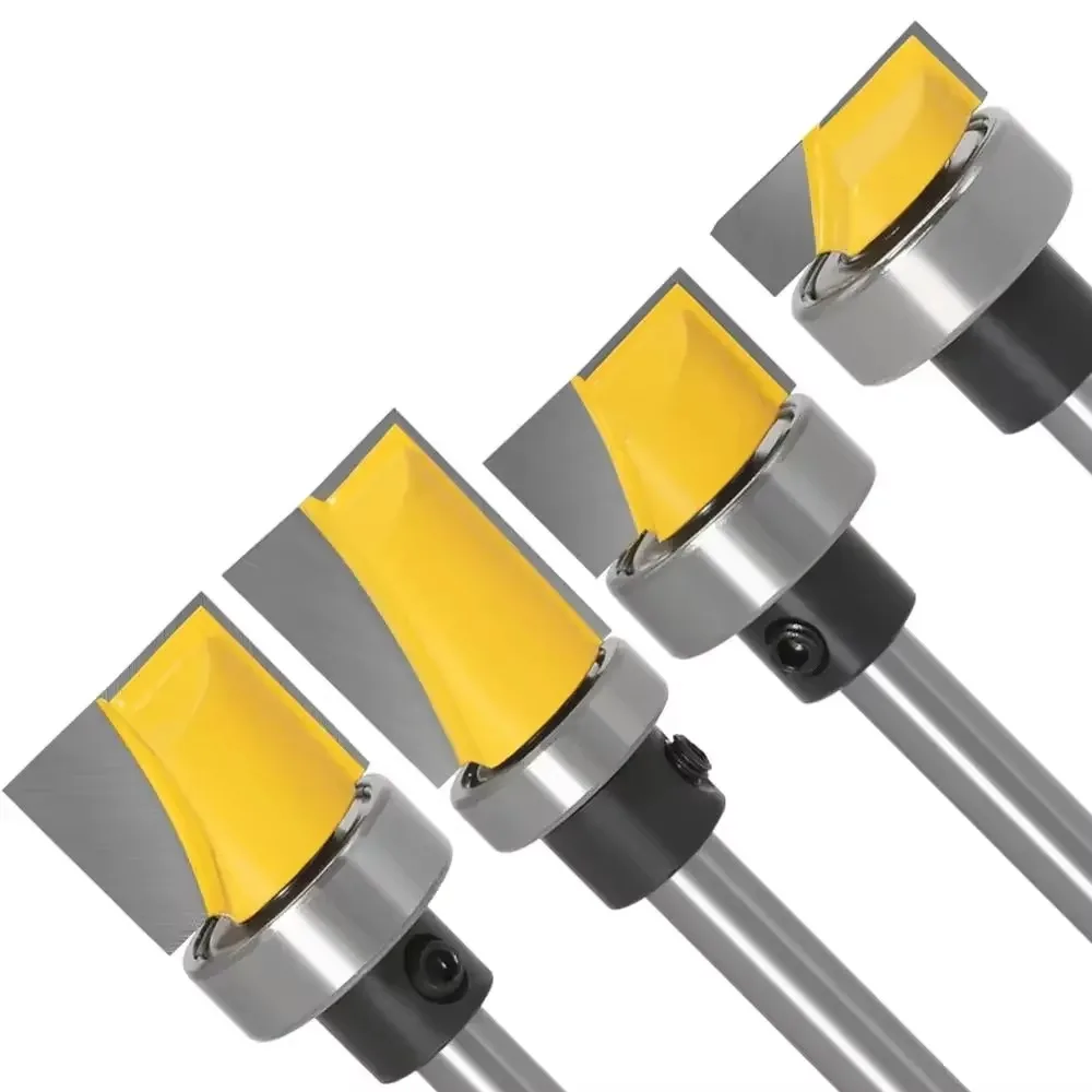 3PC/Set 1/4" 6.35MM 6MM Shank Milling Cutter Wood Carving 5 Bit Pattern/Template Woodworking cutter Tenon Cutter for Woodworking