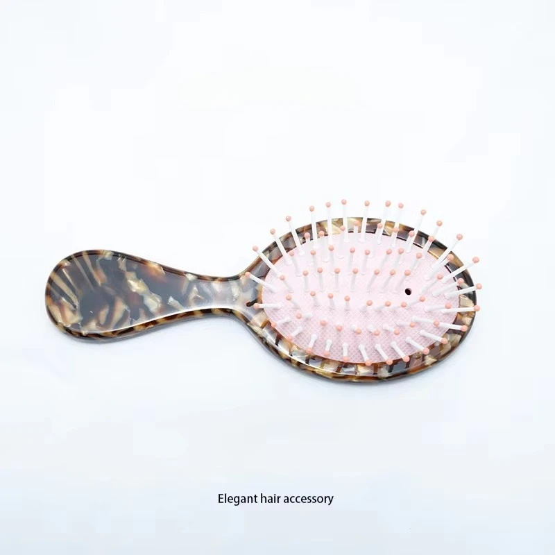 15Cm high quality hot-selling European fashion cellulose acetate hair comb personalized anti-static air cushion comb
