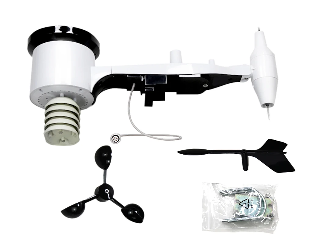 Misol Modbus RTU Weather Station with RS485 Port, 4 Wires Cable, with Cable Length (10 Meter), WN69LM