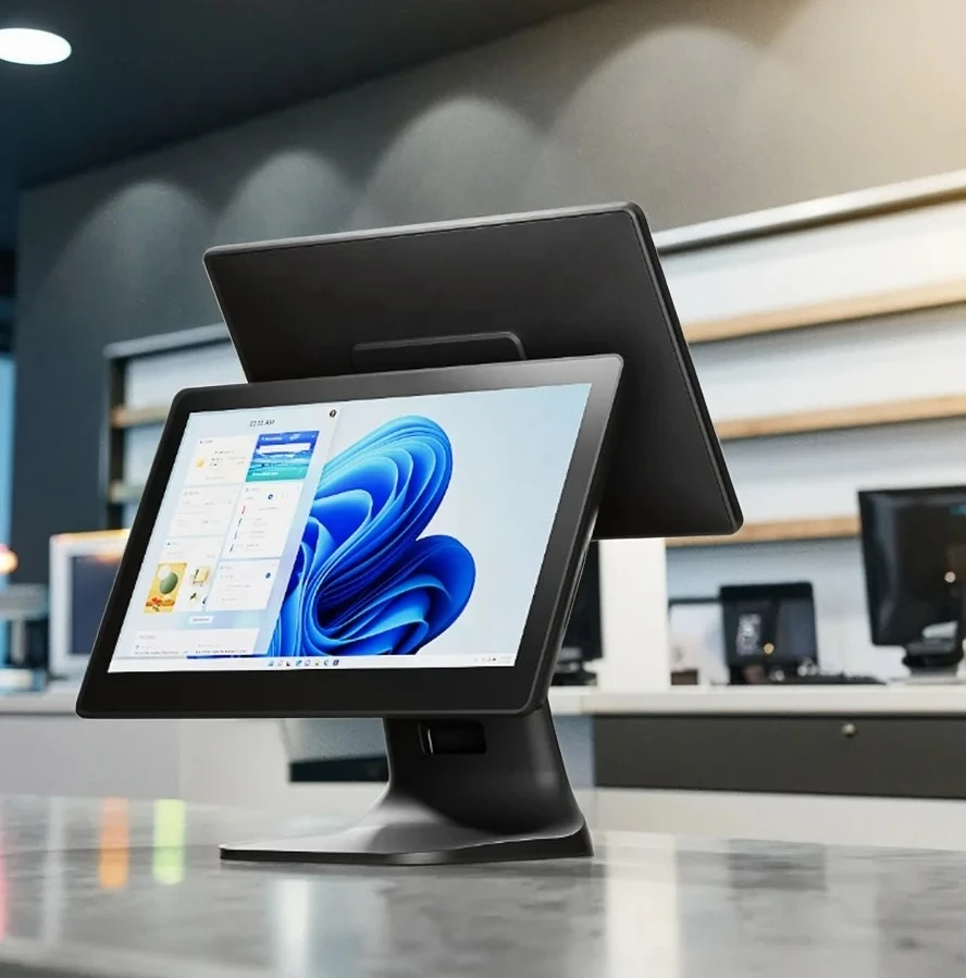 Core i5 3rd Gen (8gb RAM + 128gb SSD) All-in-One Dual Screen Touch POS Cash Register Device (15.6 + 15.6 Screen)