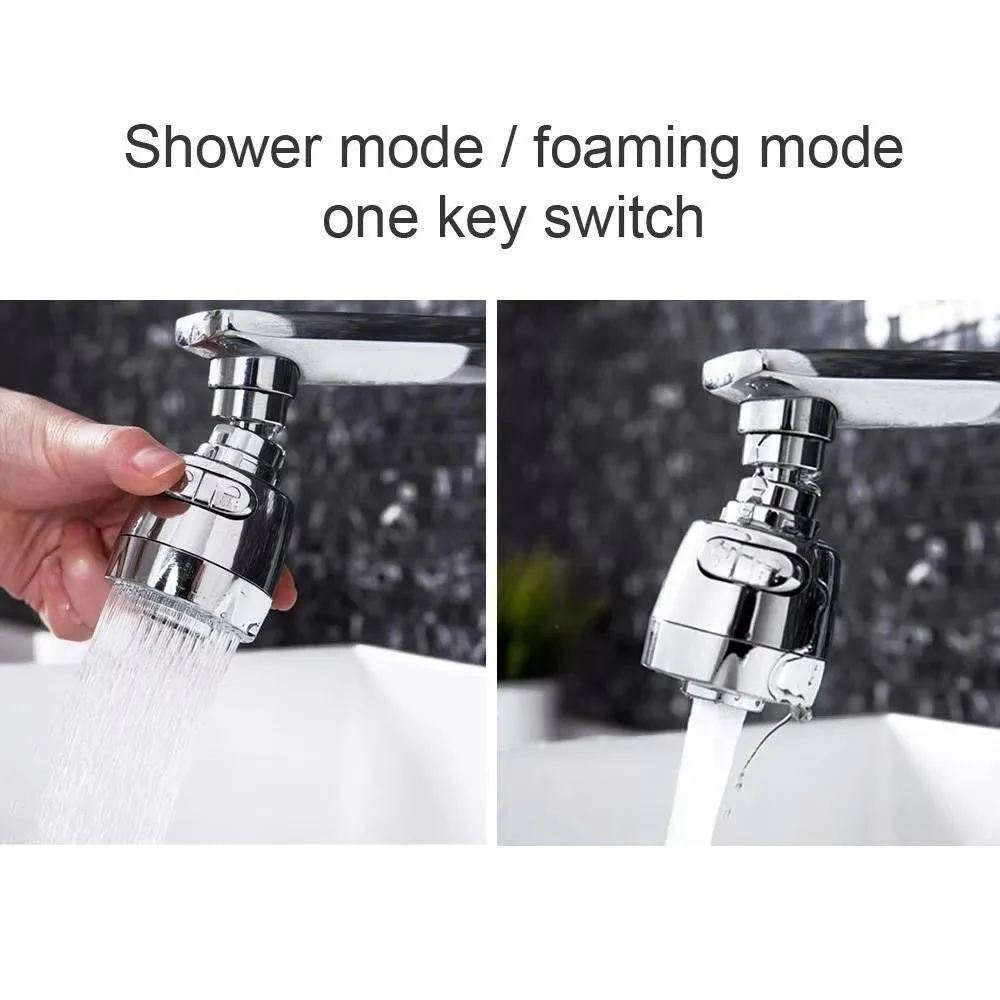 New ABS Faucet Aerator Water Saving Swivel Faucet Extender Adjustable Water Direction Rotating Tap Aerator Kitchen Sink