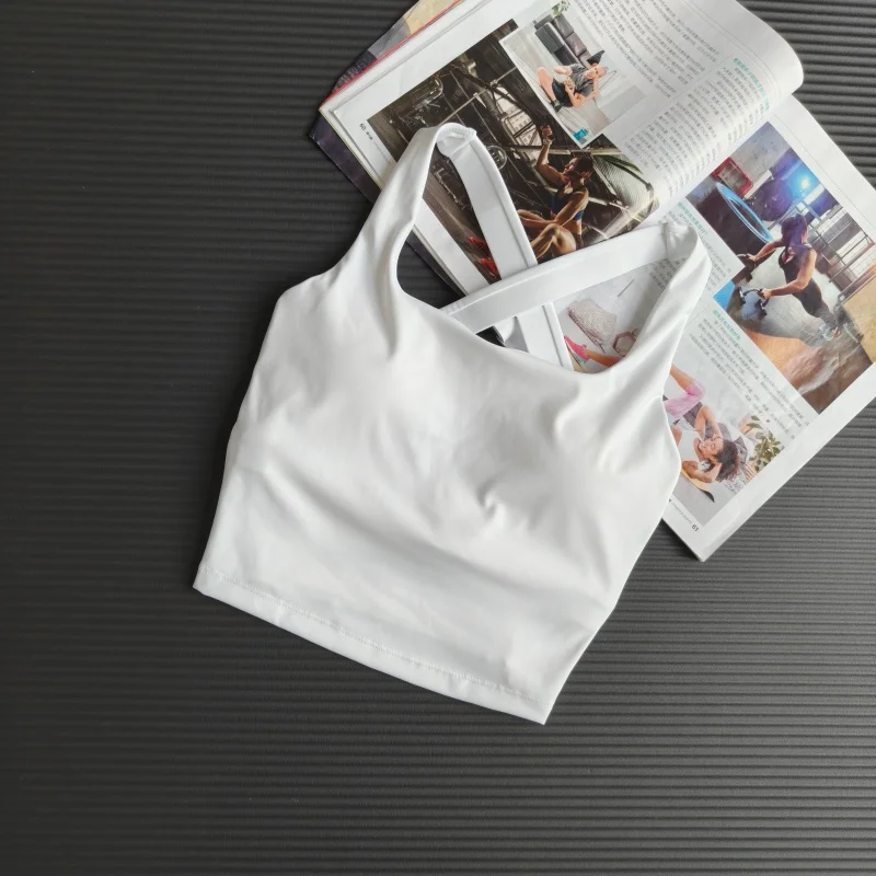 Shockproof Yoga Bra Women High Elastic Skin‑Friendly Anti‑Sag Bust Lifting Multi Criss Cross Back Cropped Sports Cami for Gym