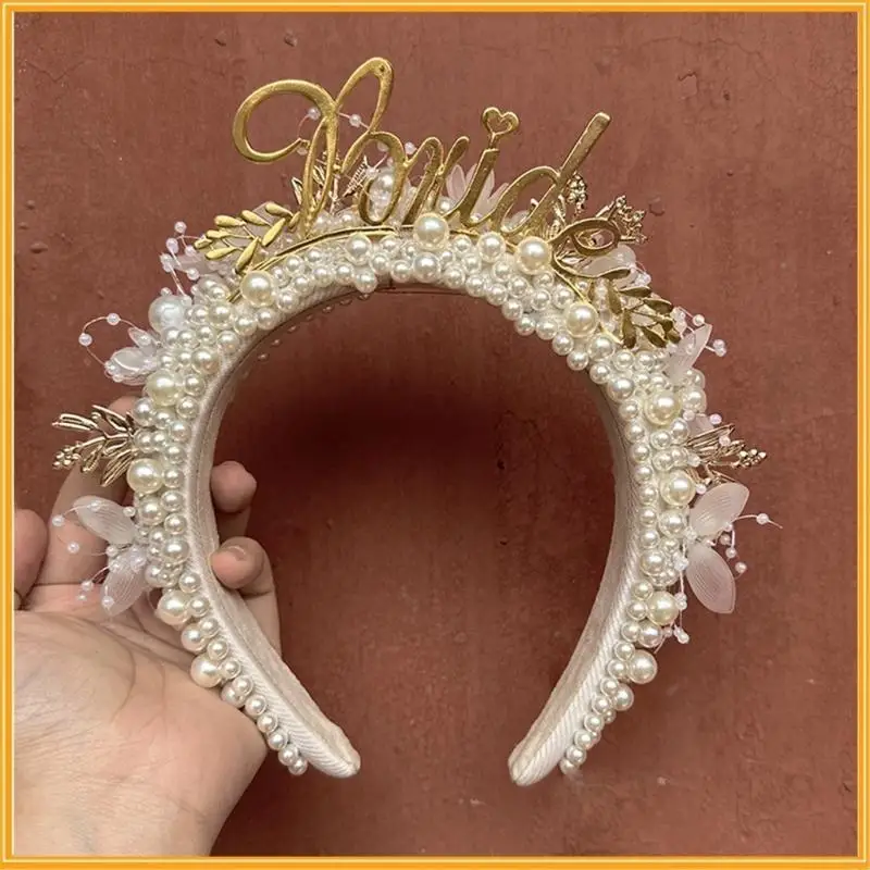 

C71F Fashionable Hairband for Adding a Touch of Bride Hairband Party Hair Hoop