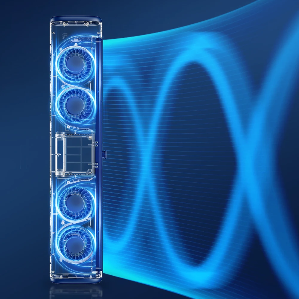 

USB-перезаряжаемый домашний/офисный турбо-вентилятор без лопастей, 4000 мАч, бесшумный, портативный, с 3 скоростями обдува