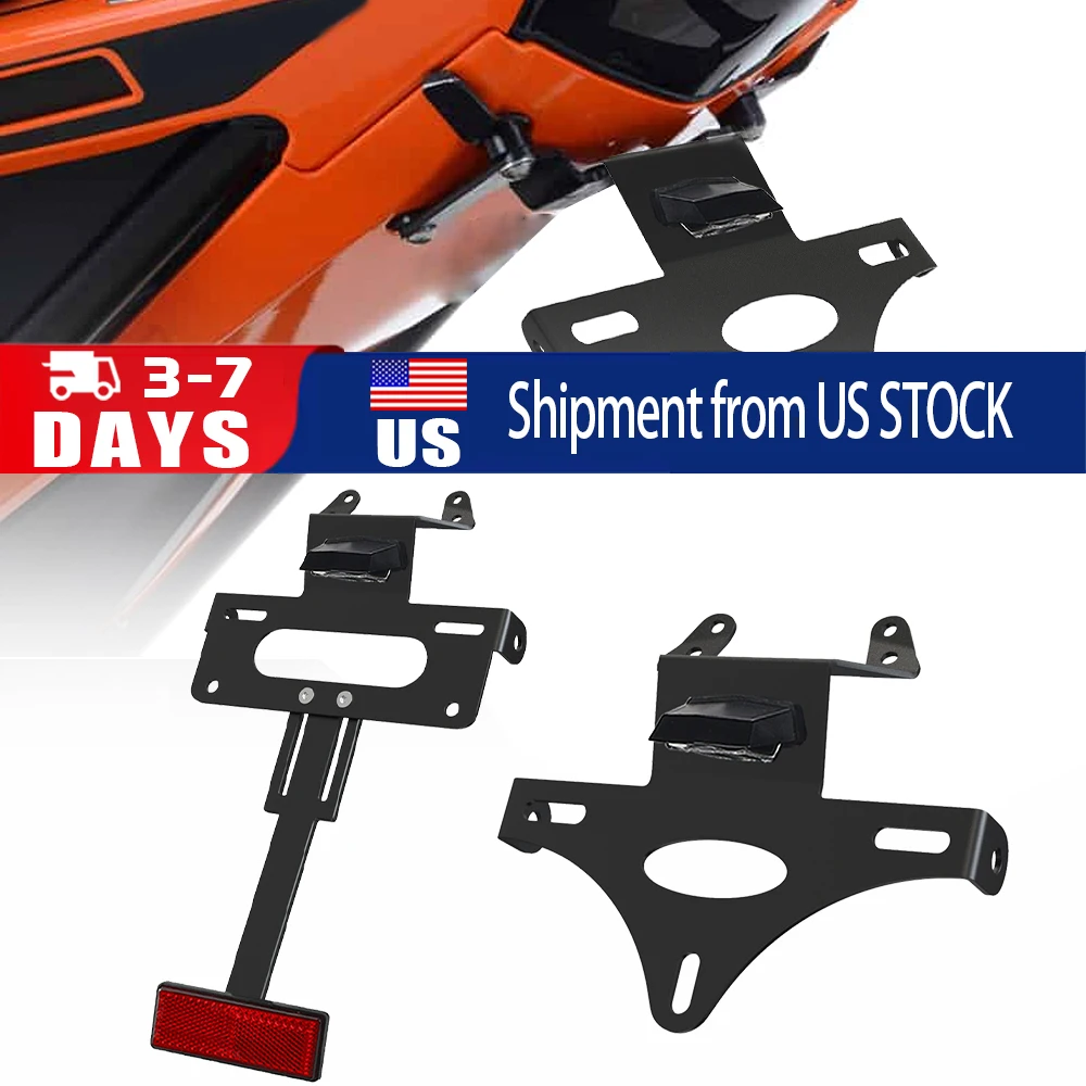 

ДЛЯ KTM 1290 Super Duke R 2014-2019 2018 2017 2016 Держатель номерного знака Кронштейн заднего хвоста Аккуратное крыло Элиминатор