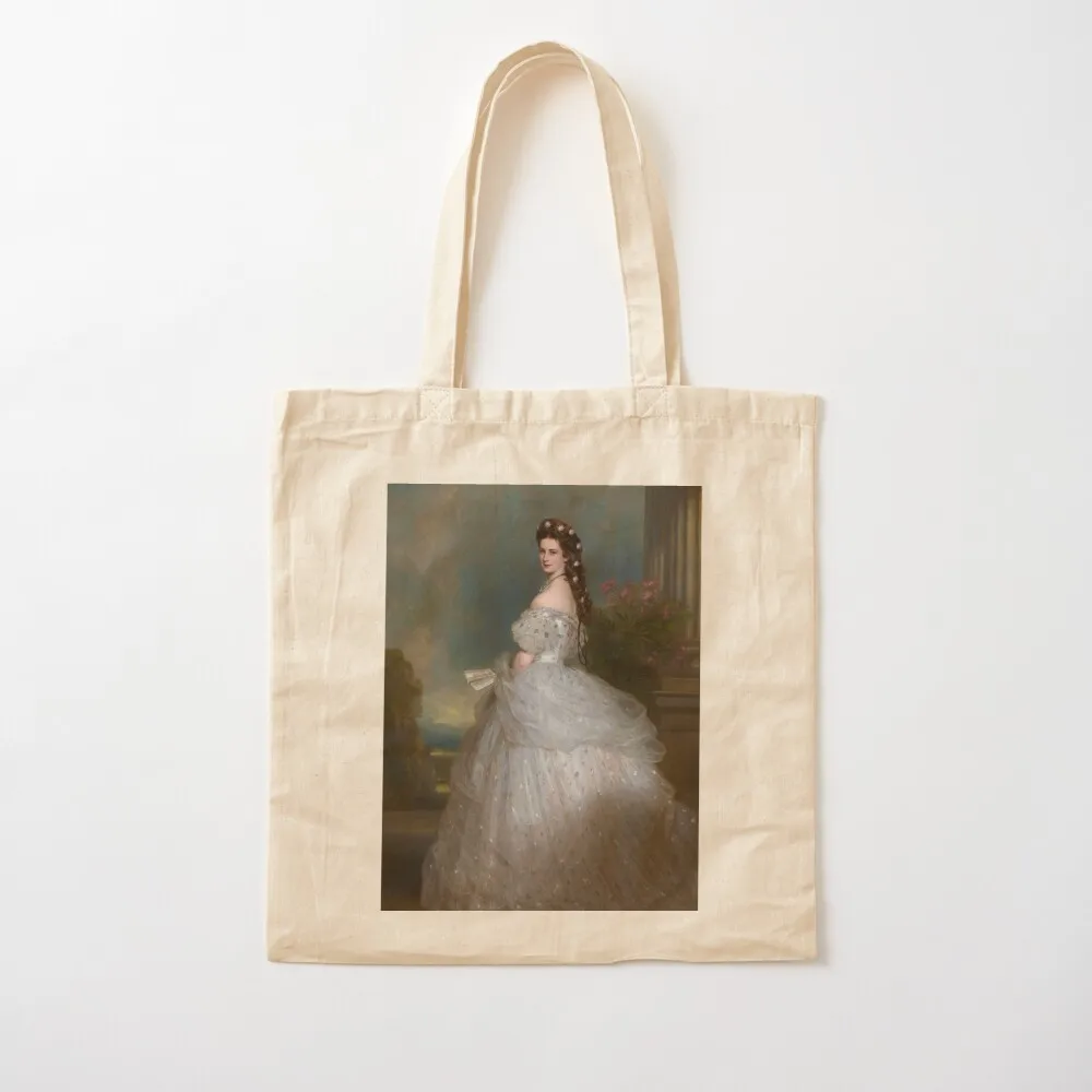 

Empress Elisabeth of Austria (1865), by Franz Xaver Winterhalter. Tote Bag tote bag Shopping bags Canvas Tote Bag