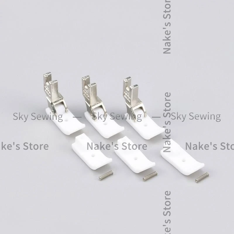 5 шт. T35CW плоская автомобильная прижимная лапка для швейной машины, пластиковая прижимная лапка, плоская автомобильная расширяющаяся губка, хлопковая прижимная лапка 15 м