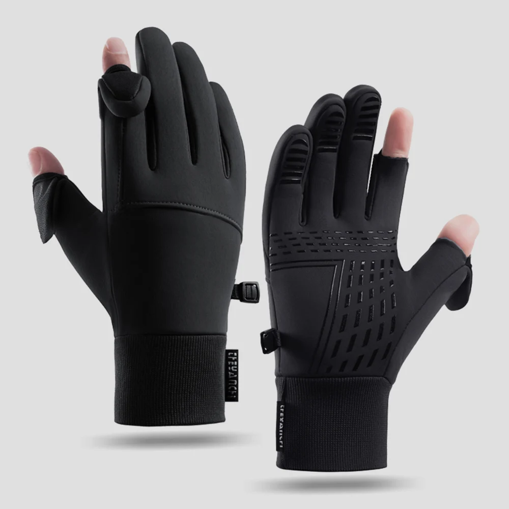 Sports Cycling Gloves Touch Screen Full Fingers Bike Riding Racing Women Men Bicycle Water Repellent Thickened Warm Gloves RG34