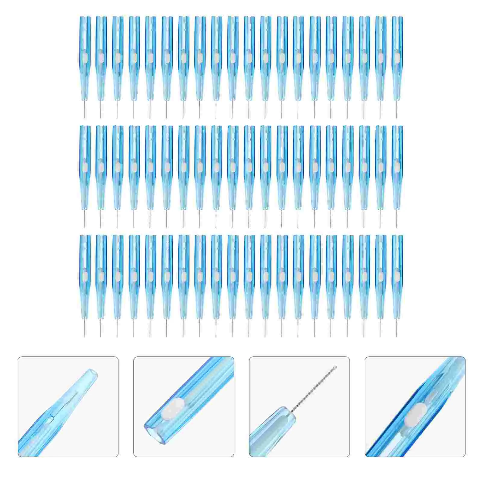 

60 Pcs Interdental Brush Cleaner Tool Teeth Brace Flossers Oral Care Parts Toothpick Orthodontics