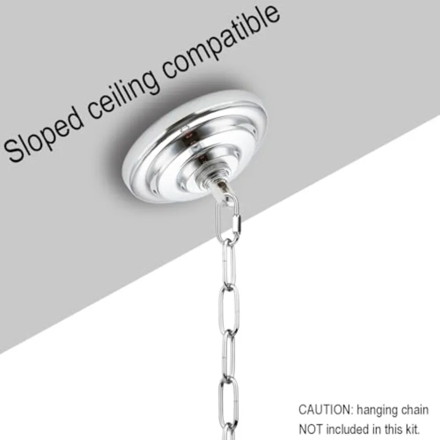 Light Kit with Heavy Duty, Replacement Cover Plate with Mounting Hardware for Chandelier, Pendant Light, Swag Light, Ceiling Fa