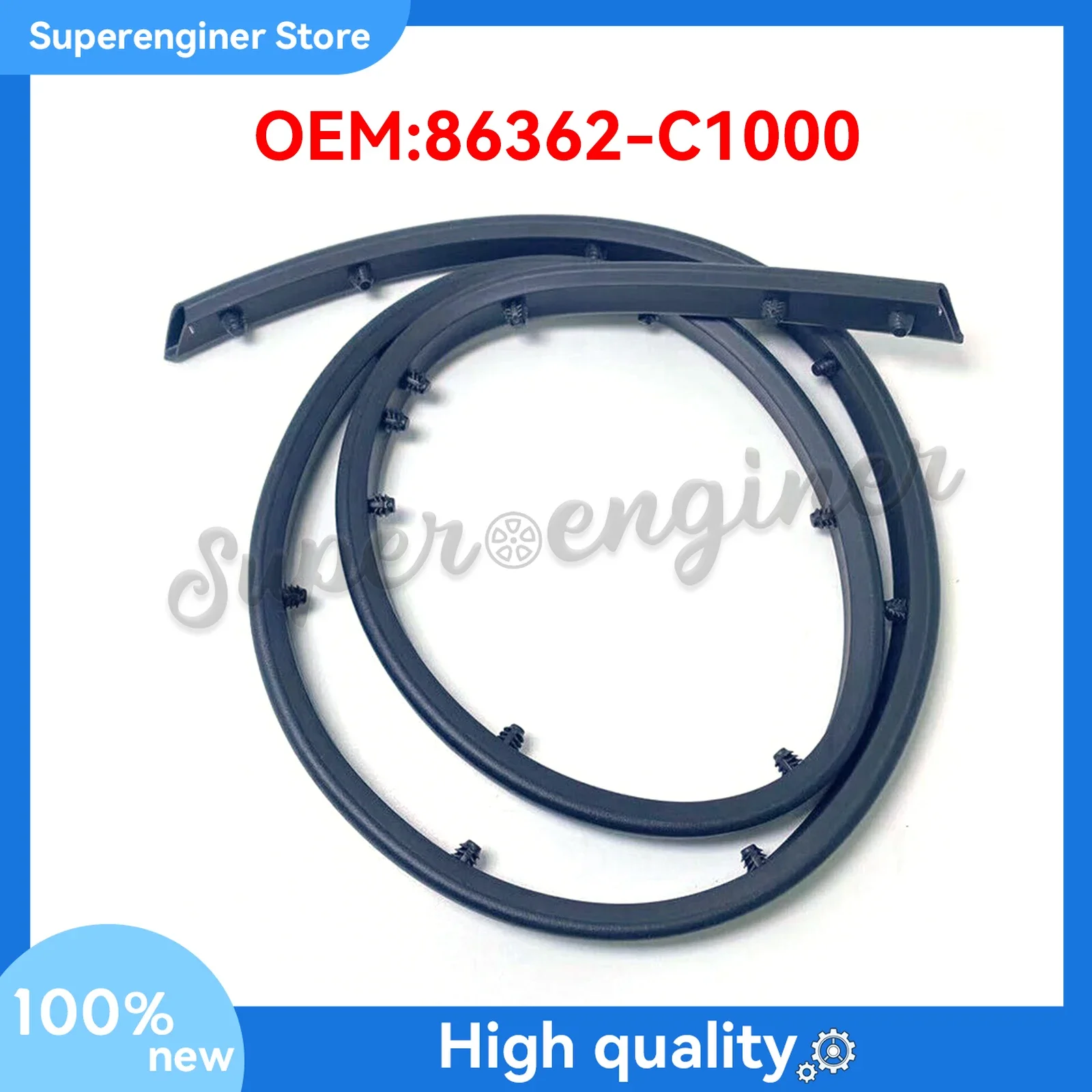 

Передний бампер автомобиля, уплотнительная лента, верхняя резиновая молдинга капота для Hyundai Sonata 2015-2017 OE-86362-C1000