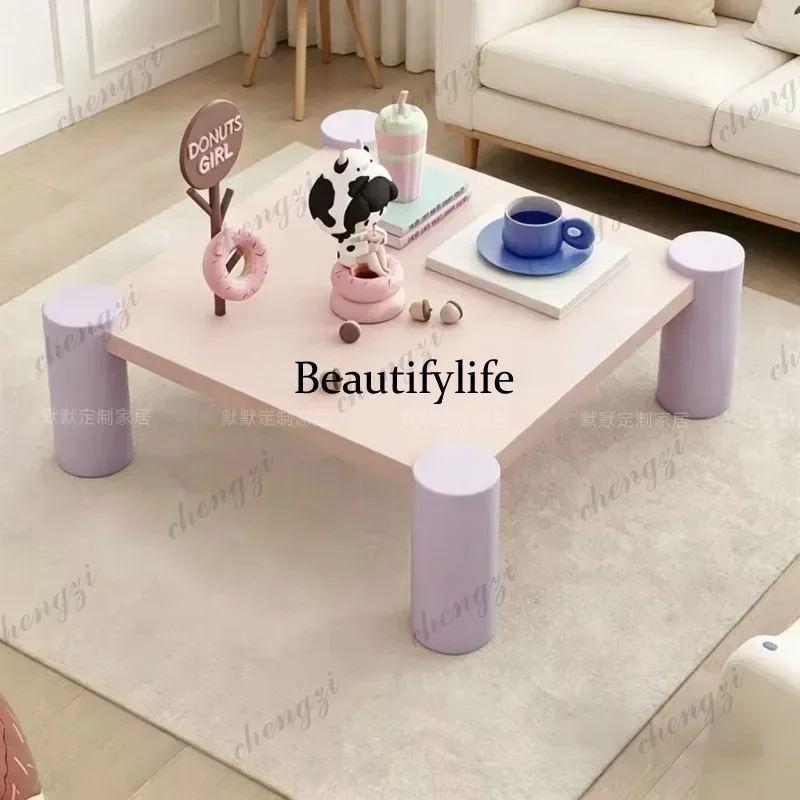 DD Center Service Coffee Table Luxury Modern Wood Designer Organizer Coffee Table Minimalist Italian Mesas Bajas Home Furniture