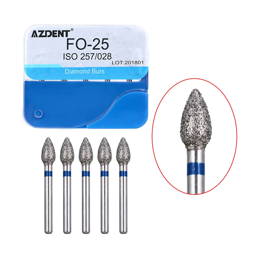 20 Boxen AZDENT Dental Diamantbohrer FG 1,6 mm für Hochgeschwindigkeits-Handstücke, mittlere Polierbohrer, Laborinstrumente, Zahnarztwerkzeuge – Detail 18