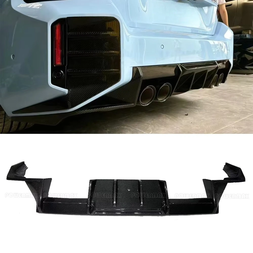 Dry Carbon Fiber R44 Style Rear Bumper Diffuser Auto Parts Upgrade for 2023 BMW M2 G87 Rear Diffuser