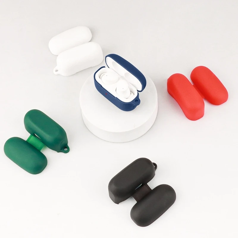 Caja para auriculares, almacenamiento para auriculares, soporte para auriculares con mosquetón, duradero, triangulación de