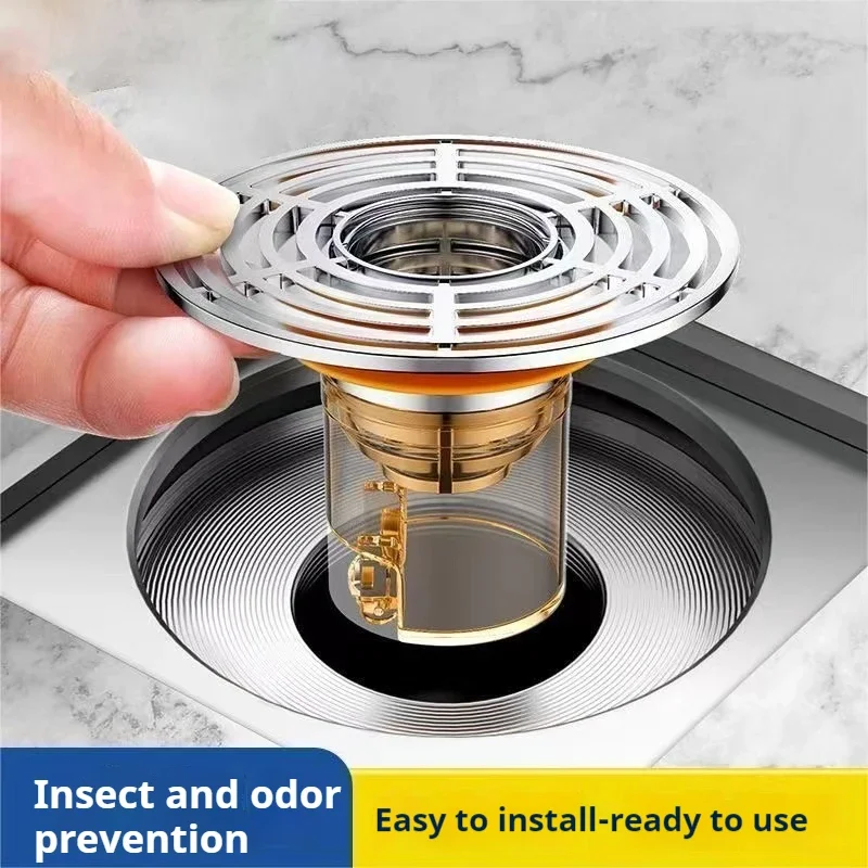 Magnetic Self-Closing Odor and Insect Proof Floor Drain Core Deodorant Anti-Odor No Smell Bathroom Toilet Sewer Shower Drain