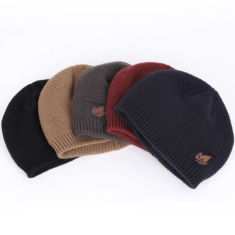 2023 New winter knit hats men\'s and women\'s outdoor warm thickening plus velvet loose caps Skullies brand winter ski male bone