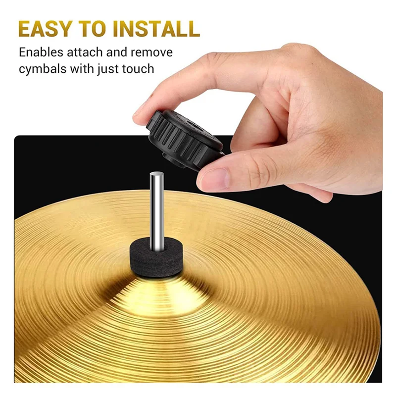 

AS98-60 PCS Plastic Cymbal Nuts,Quick-Set Cymbal Nut For Percussion Drum Kit,Percussion Replacement Parts