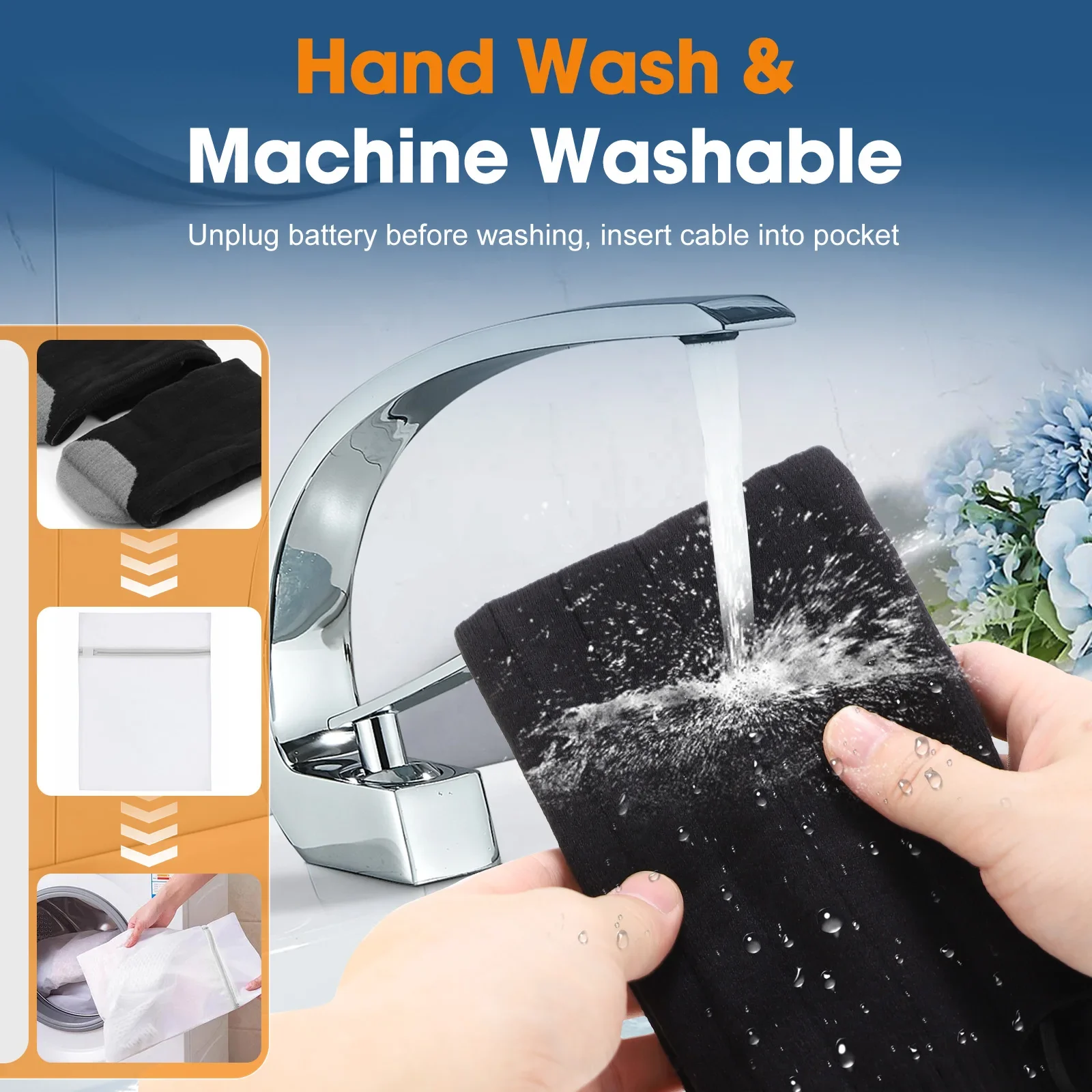 Heated Socks With Battery box Anti-Cold Skiing Socks Women Men Heating Foot Warmer Electric Fever Socks Hiking Ski Warm Outdoor