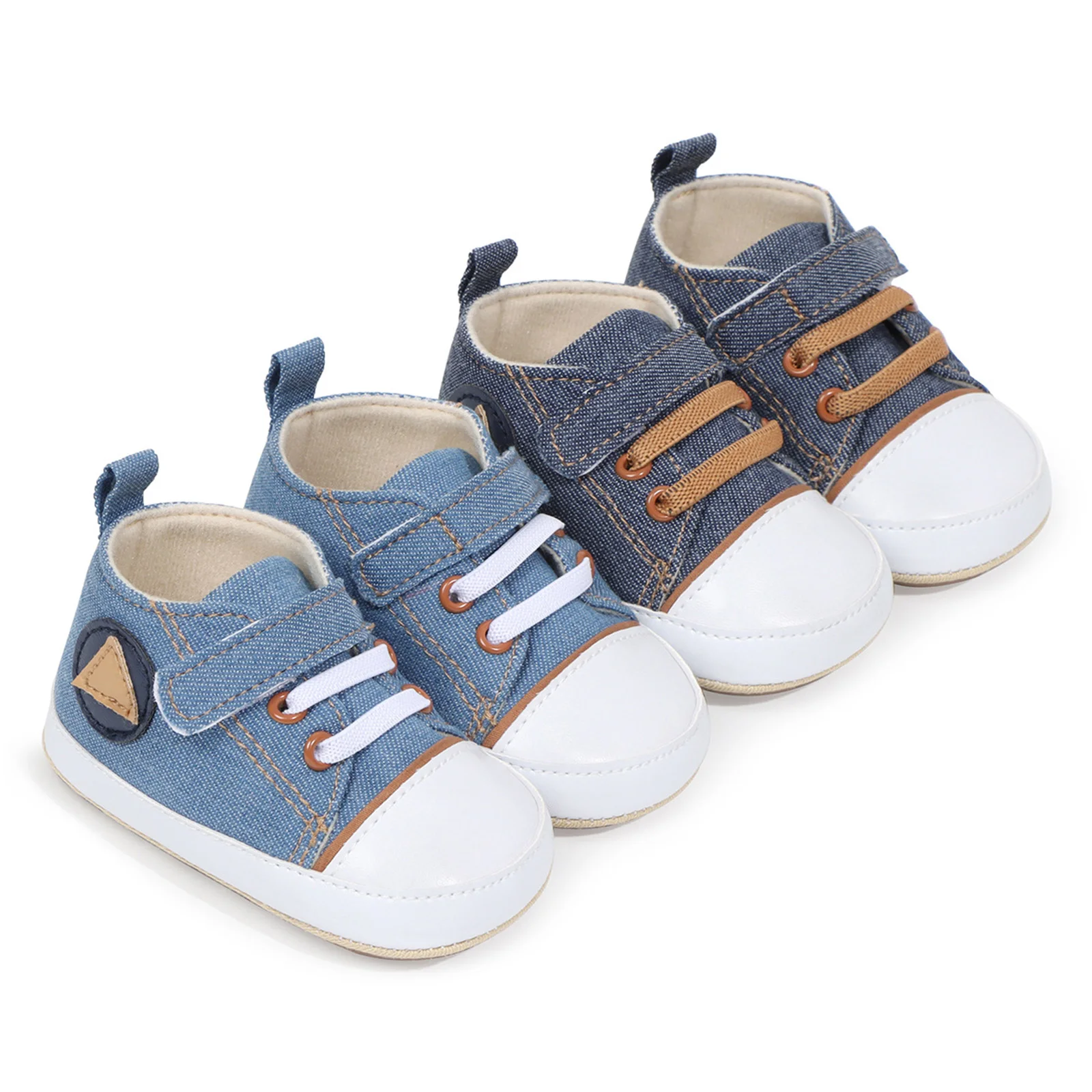 

Детские кеды для мальчиков и девочек, высокие, на мягкой подошве, с лоскутным дизайном, для первых шагов