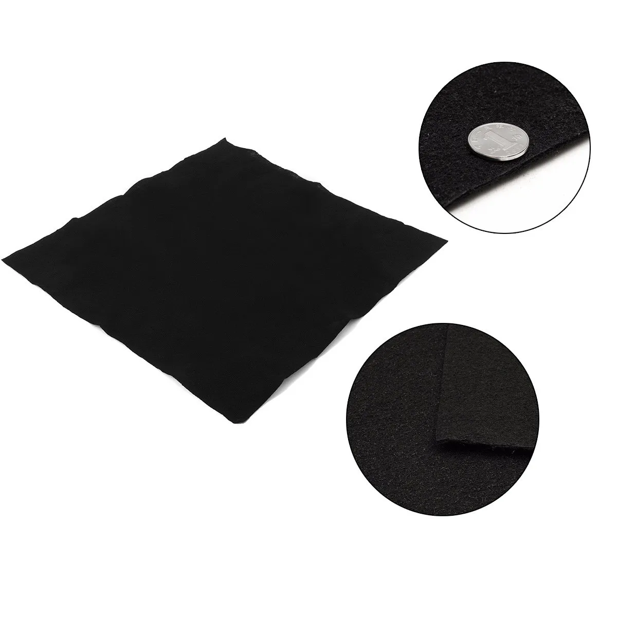 Custom 1mx1m Thickness 5/10mm Home Black Air Conditioner Activated Carbon HEPA Air Purifiers Accessories Purifier Filter Fabric