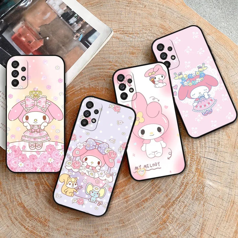 Cartoon My Melody Phone Case For Samsung Galaxy A52 A54 A53 A55 A51 A50 A72 A71 A73 A90 A80 A42 A35 A34 A33 A32 A31 A52S Cover