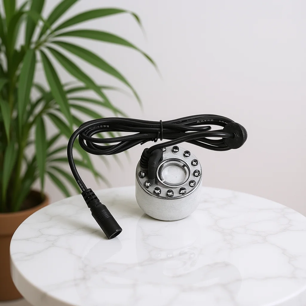 

12 LED Lights Fog Machine for Pond Garden - Small Mist Maker Indoor Outdoor Halloween Decor with Water Atomizer Humidifier