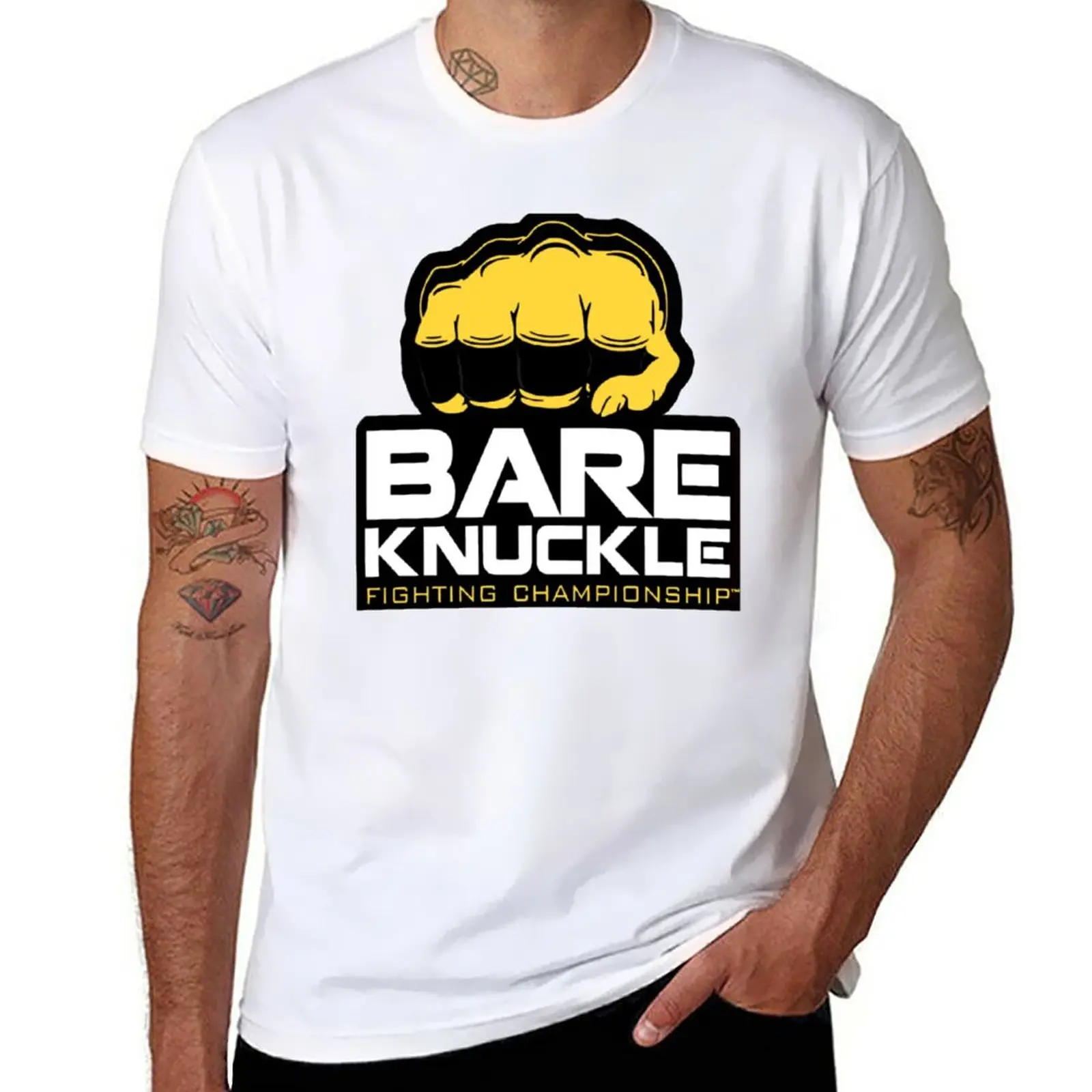 New Bare Knuckle Fighting Championship T-Shirt tops Tee shirt Oversized t-shirt custom t shirt mens graphic t-shirts funny