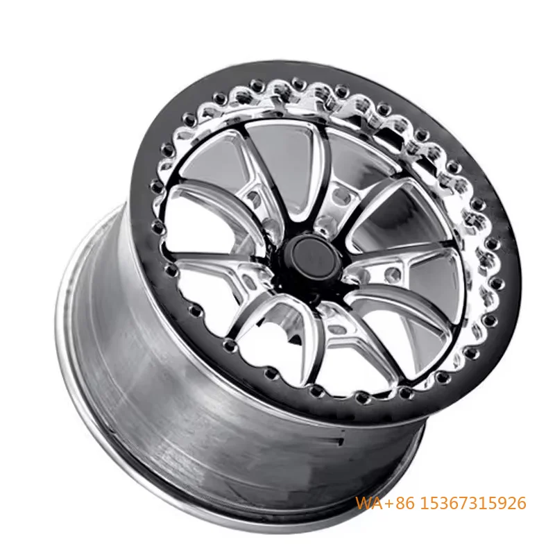 

Forged Alloy Wheel Chrome Finish Bolt Accent Multi Spoke Design Performance Lightweight Durable Various Sizes Fit Passenger Car