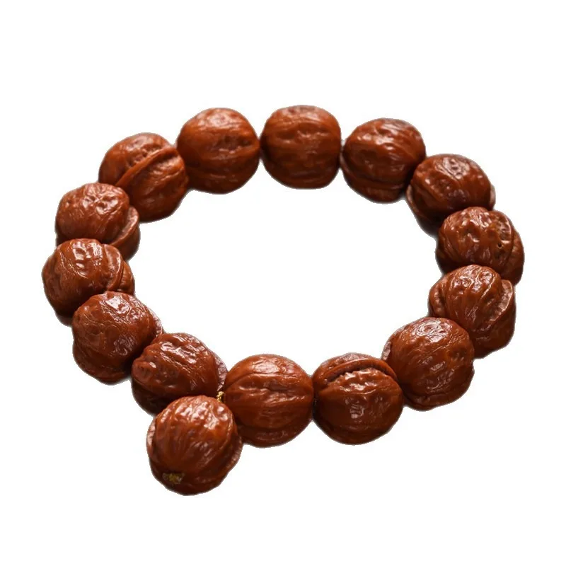 Wild Walnut Bracelets for Men Jingbaleng Small Walnut Rough Vein Wrist Play Handheld Small Qiuzi Walnut Gifts