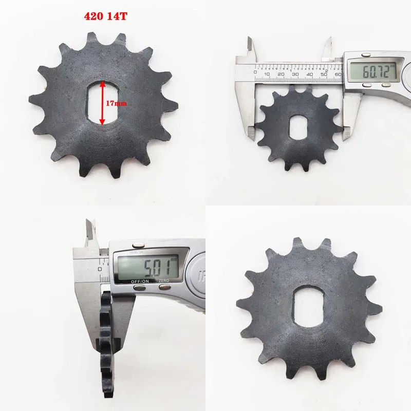 BM1418ZXF 9T 10T 12T 14T 16T 420 428 Electric Tricycle Sprocket for Chain Drive Bicycle Motorcycle Gear Brushless DC Motor Pinio