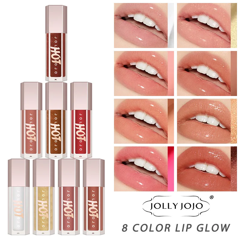 Cappuvini Mirror Water Lip Gloss Transparent Moisturizing Lip Oil Liquid Lipstick Plumping Sexy Lip Tint Makeup Korean Cosmetics