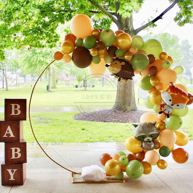 Forest Animal Fox Raccoon Fawn Hedgehog Balloon Set Baby Baptism Gender Reveal Arch Birthday Party Party Decoration