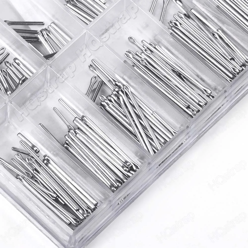 360pcs Watch Band Split Pins Stainless Steel Watch Strap Link Pins Bar 6mm-23mm 18 sizes Watch Repair Tools Accessories With Box