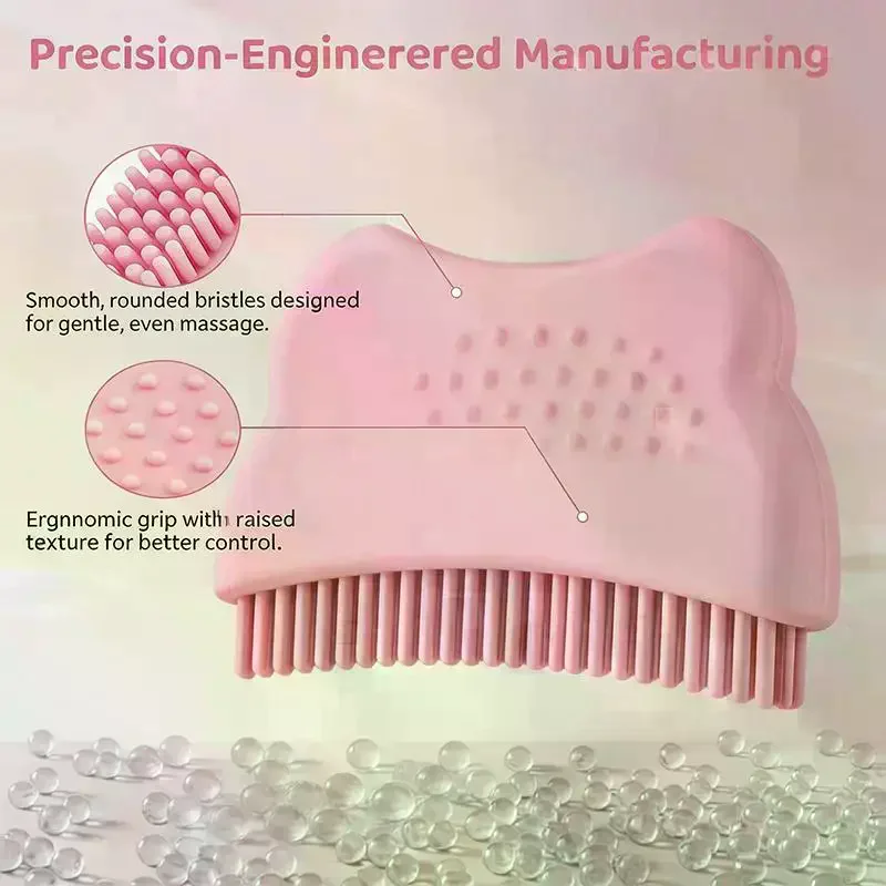 Silicone Facial Massage Brush Face Neck Chin Lifting Restores Definition Gentle Sensitive Skin
